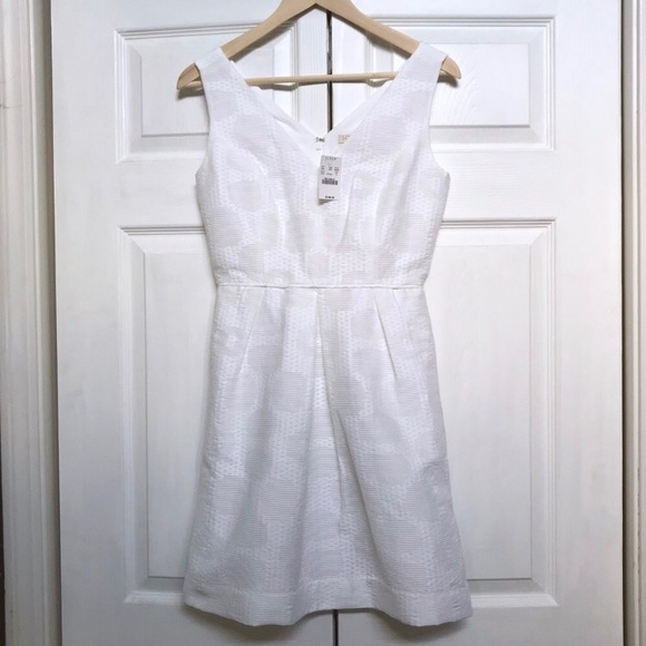 J. Crew Factory Dresses & Skirts - NWT J. Crew White Jacquard Dress with Pockets